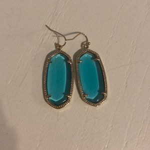 Kendra small teal earrings